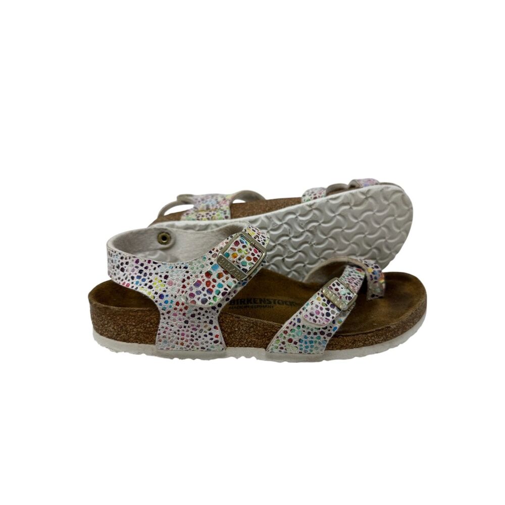 Girls Birkenstock Sandals Size 2-2.5 (33) Taormina magic print multicolor shoes
